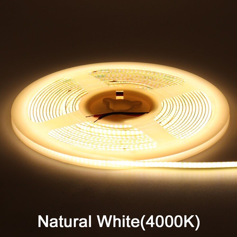2mm 3mm COB LED Strip Light DC12V LED Strip Ribbon Lamp Tape 480leds/m LED Strip - Picture 20 of 21