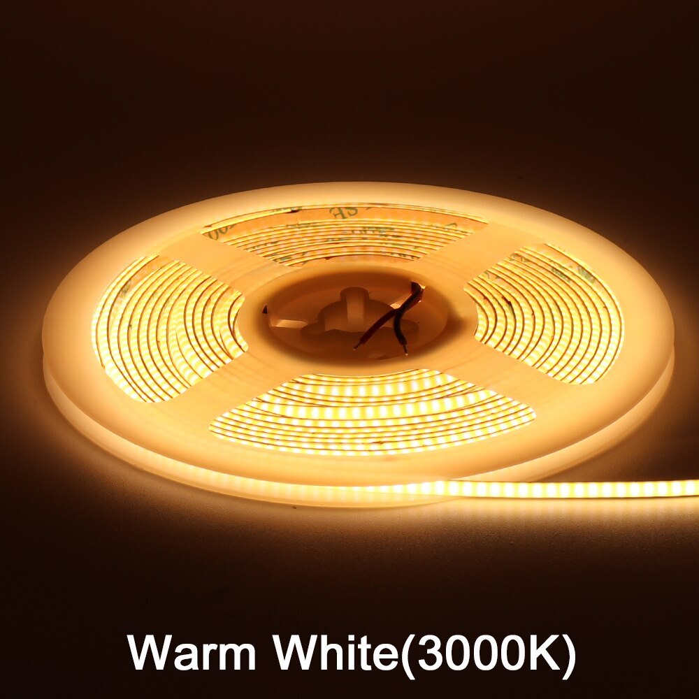 2mm 3mm COB LED Strip Light DC12V LED Strip Ribbon Lamp Tape 480leds/m LED Strip - Picture 19 of 21
