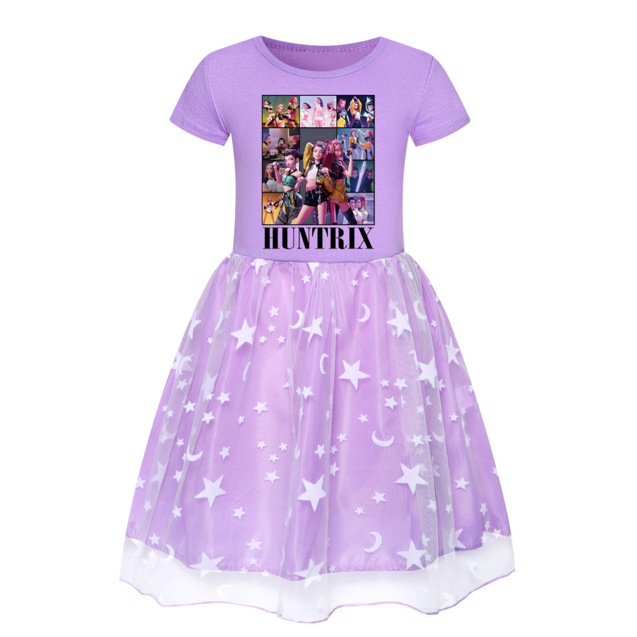 Girls Demon Hunters Tutu Dress Kpops Huntrix Birthday Party Skirts Dress - Picture 22 of 26