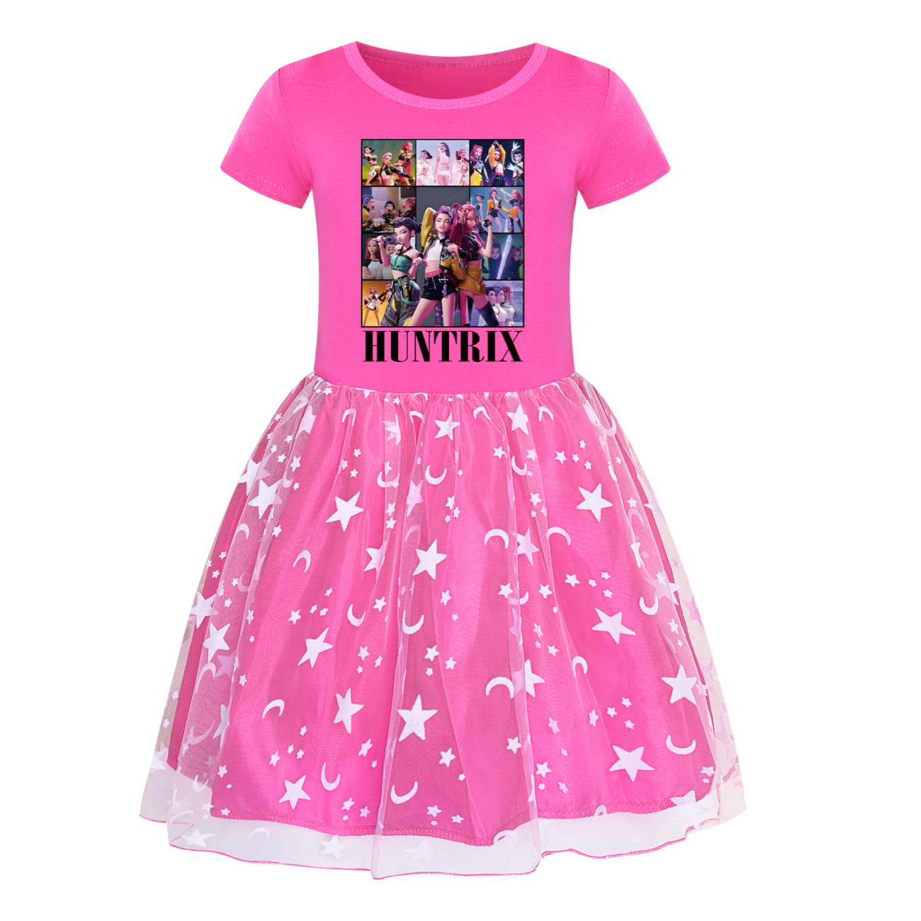 Girls Demon Hunters Tutu Dress Kpops Huntrix Birthday Party Skirts Dress - Picture 23 of 26