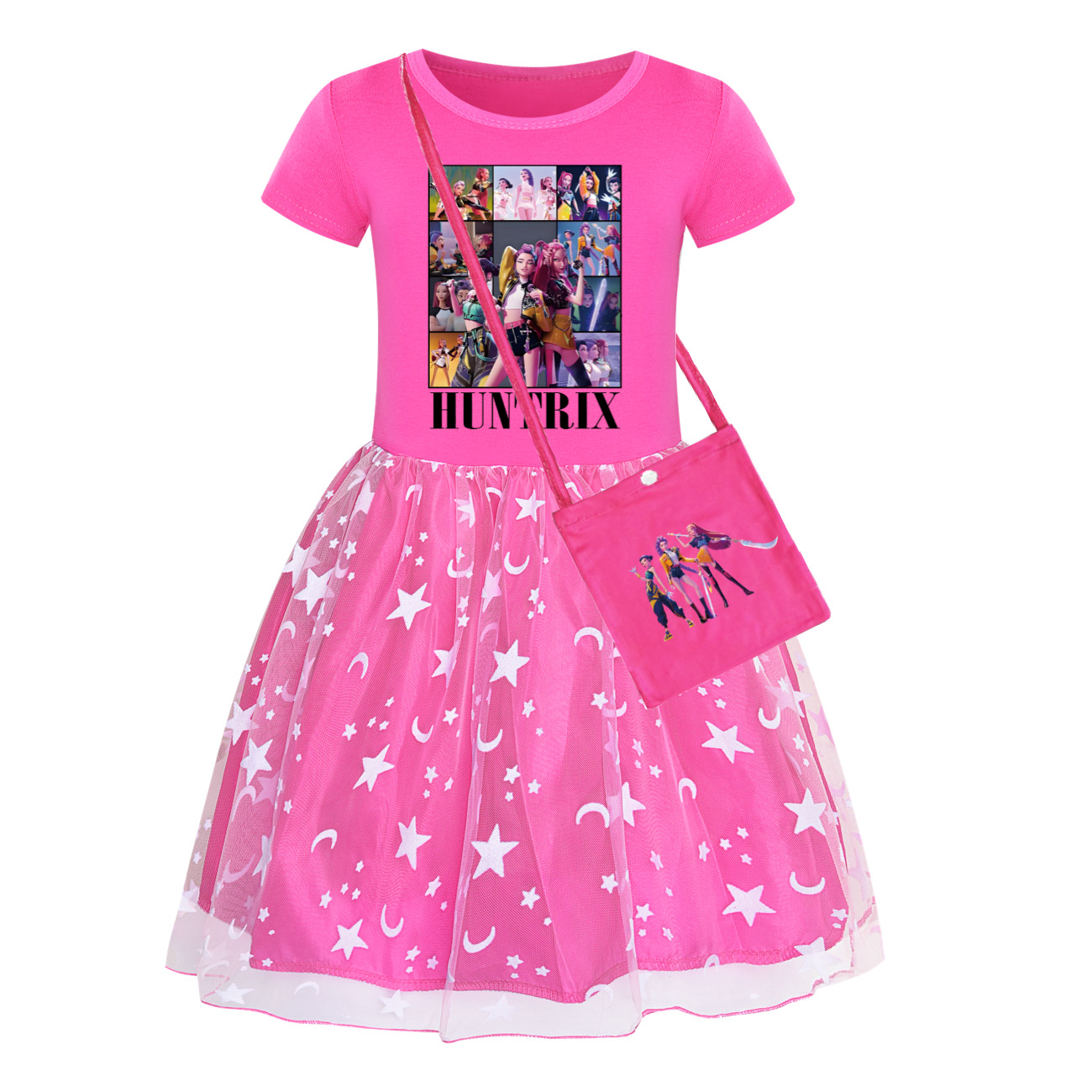 Girls Demon Hunters Tutu Dress Kpops Huntrix Birthday Party Skirts Dress - Picture 17 of 26
