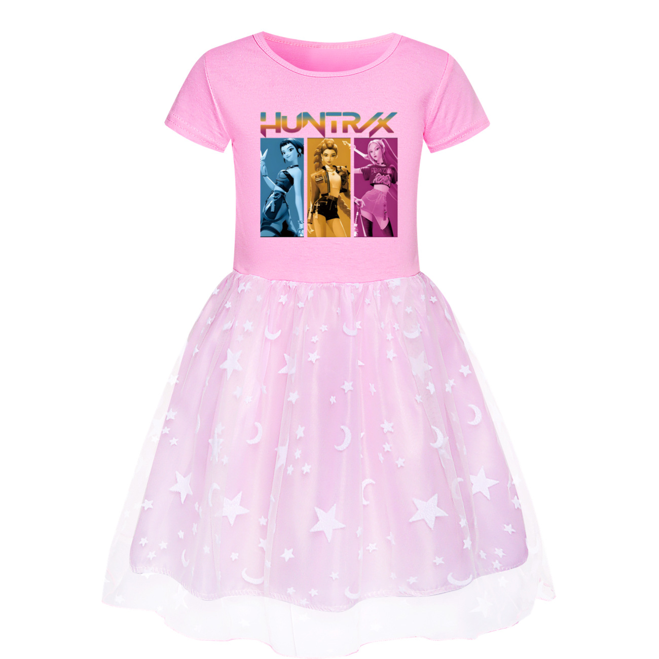 Girls Demon Hunters Pricess Tutu Dress Kpops Huntrix Birthday Party Skirts Dress - Picture 21 of 26