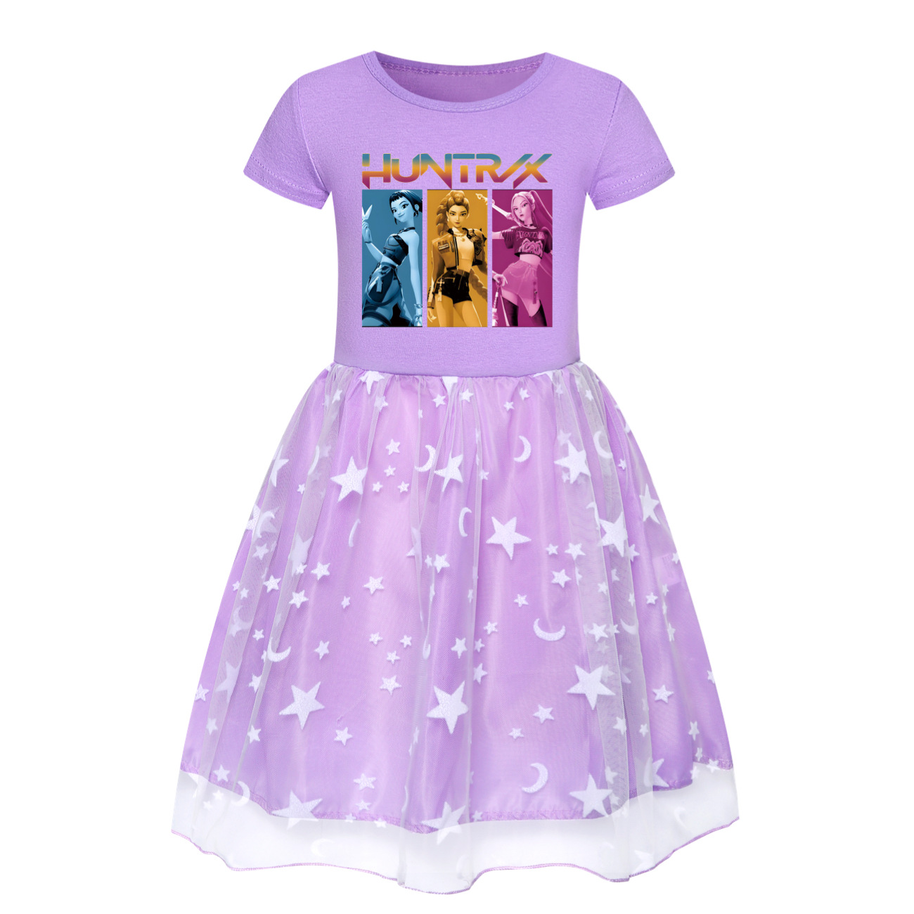 Girls Demon Hunters Pricess Tutu Dress Kpops Huntrix Birthday Party Skirts Dress - Picture 22 of 26