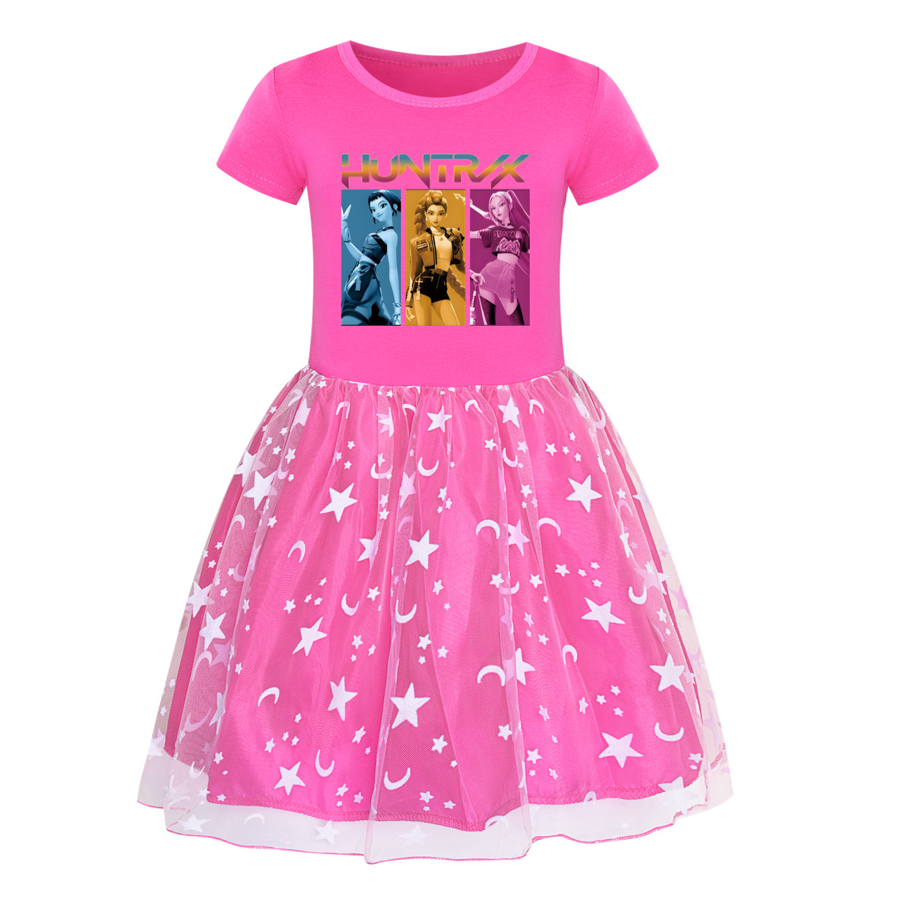 Girls Demon Hunters Pricess Tutu Dress Kpops Huntrix Birthday Party Skirts Dress - Picture 23 of 26