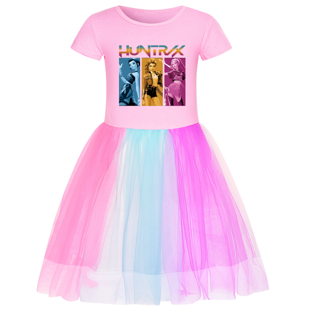 Girls Demon Hunters Pricess Tutu Dress Kpops Huntrix Birthday Party Skirts Dress - Picture 24 of 26