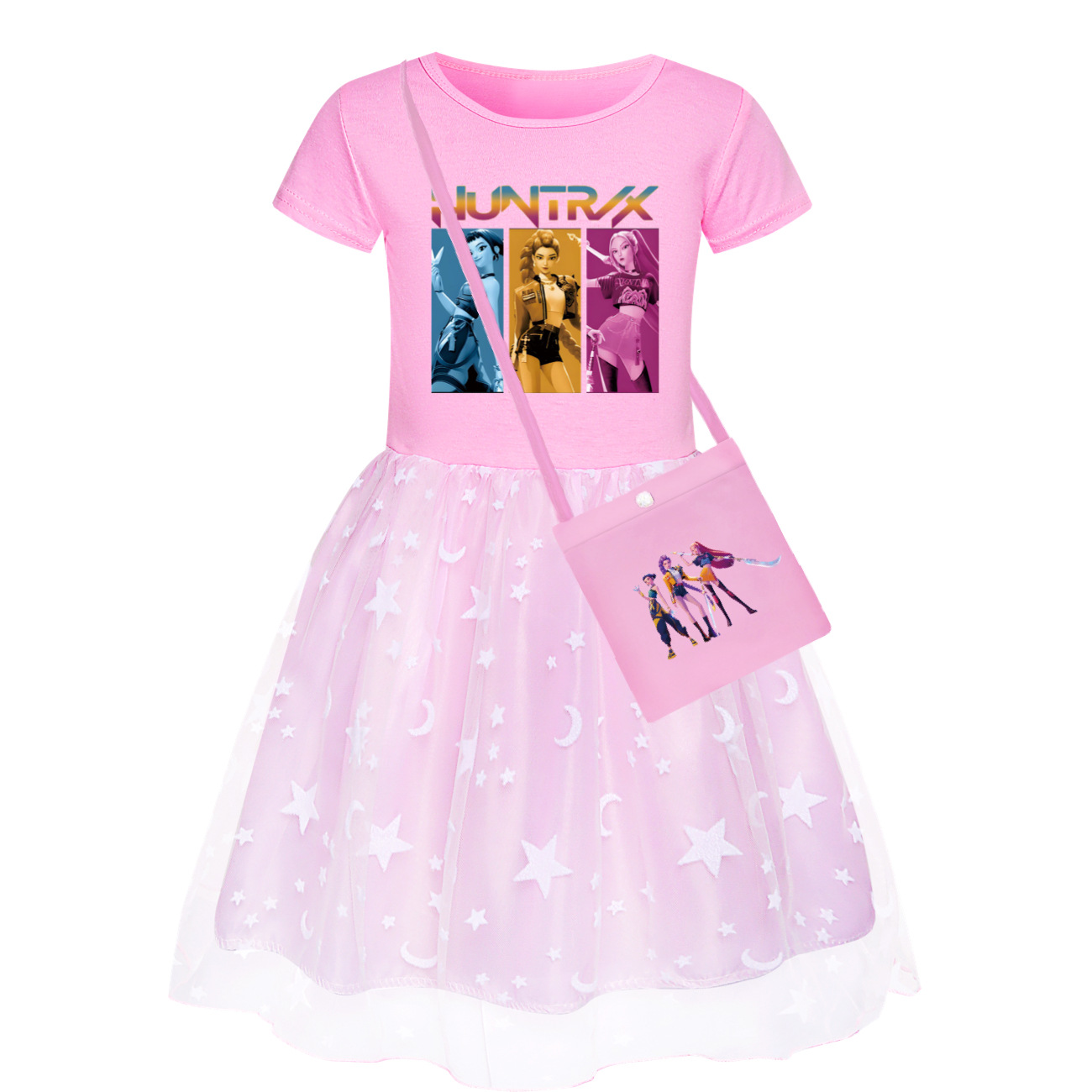 Girls Demon Hunters Pricess Tutu Dress Kpops Huntrix Birthday Party Skirts Dress - Picture 15 of 26