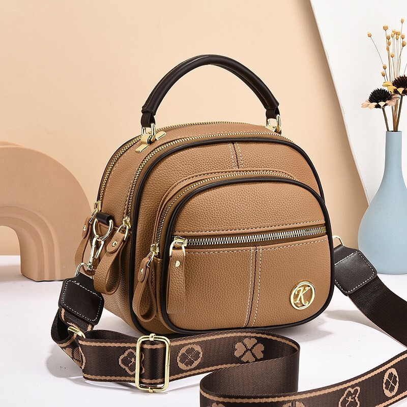 Women Faux Leather Handbag Ladies Bowler Style Shoulder Cross Body Bag - Picture 17 of 21