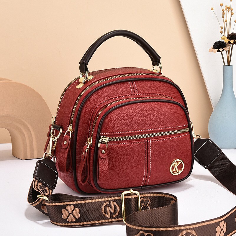 Women Faux Leather Handbag Ladies Bowler Style Shoulder Cross Body Bag - Picture 18 of 21