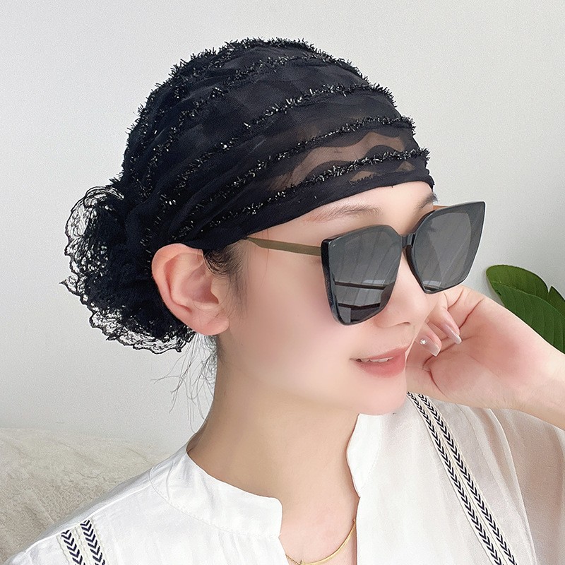 Sombrero árabe musulmán hiyab mujer cubierta de cabeza gorras gorro islámico cáncer quimioterapia gorro - Imagen 19 de 37