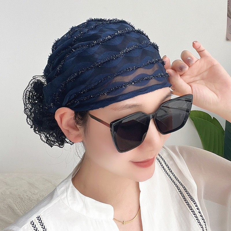 Sombrero árabe musulmán hiyab mujer cubierta de cabeza gorras gorro islámico cáncer quimioterapia gorro - Imagen 22 de 37