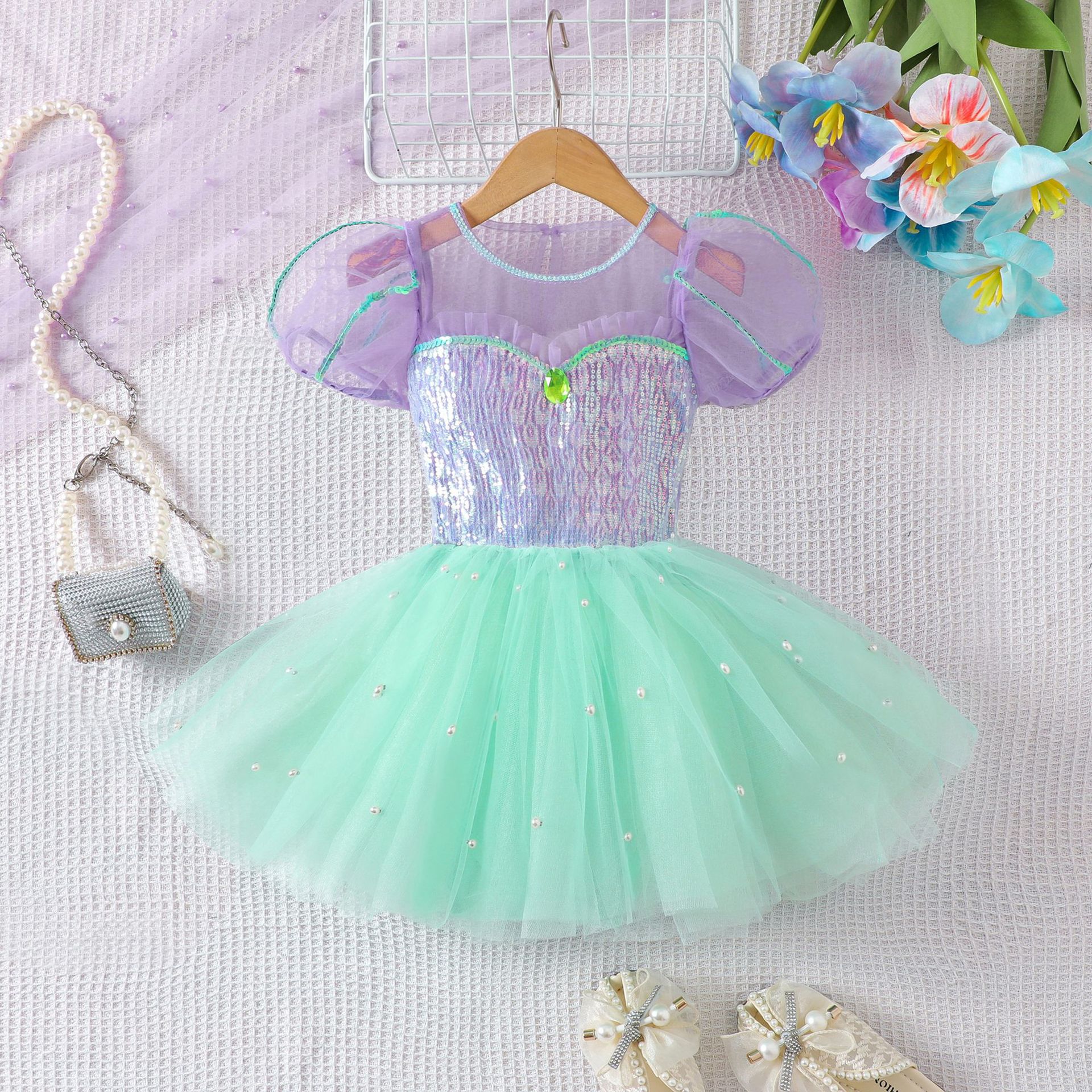 UK Girls Ballet Dress Gymnastic Leotard Skating Tutu Ballerina Dresses Dancewear - Picture 13 of 18