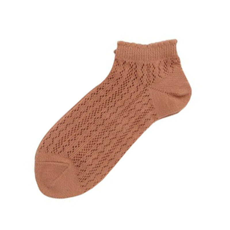 Ladies 50's Retro Style Soft Hollow Pointelle Cotton Ankle Socks Summer - Picture 22 of 26