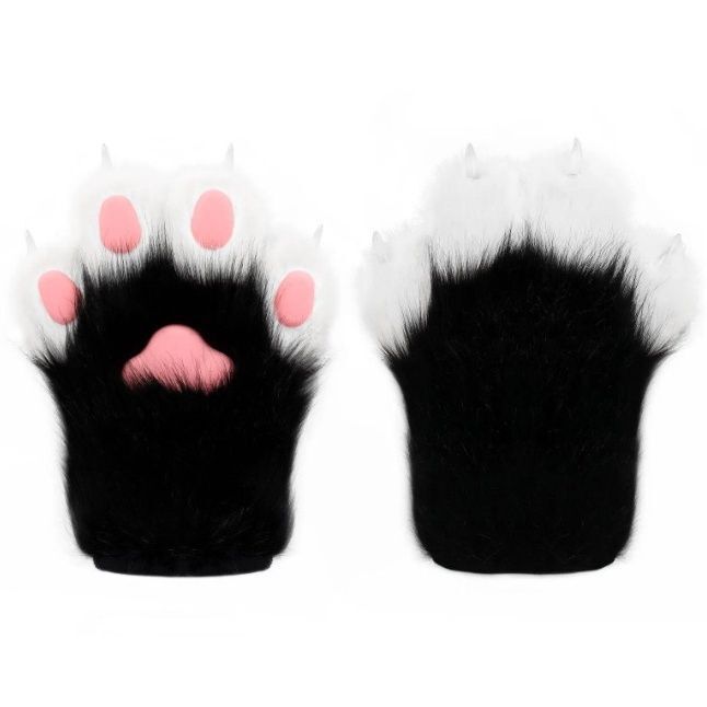 Fursuit Beast Assembly Plush Meow Meow Claw Fox Claw Gloves Cosplay Epoxy Nails - Picture 19 of 32