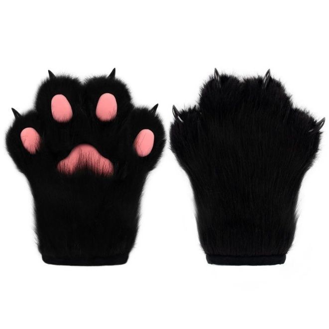 Fursuit Beast Assembly Plush Meow Meow Claw Fox Claw Gloves Cosplay Epoxy Nails - Picture 21 of 32