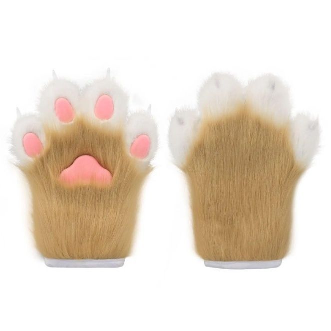 Fursuit Beast Assembly Plush Meow Meow Claw Fox Claw Gloves Cosplay Epoxy Nails - Picture 24 of 32
