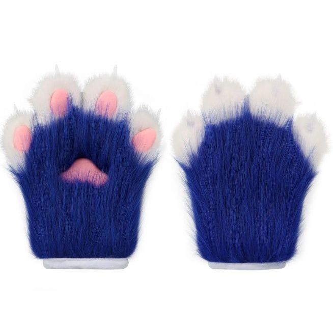 Fursuit Beast Assembly Plush Meow Meow Claw Fox Claw Gloves Cosplay Epoxy Nails - Picture 25 of 32