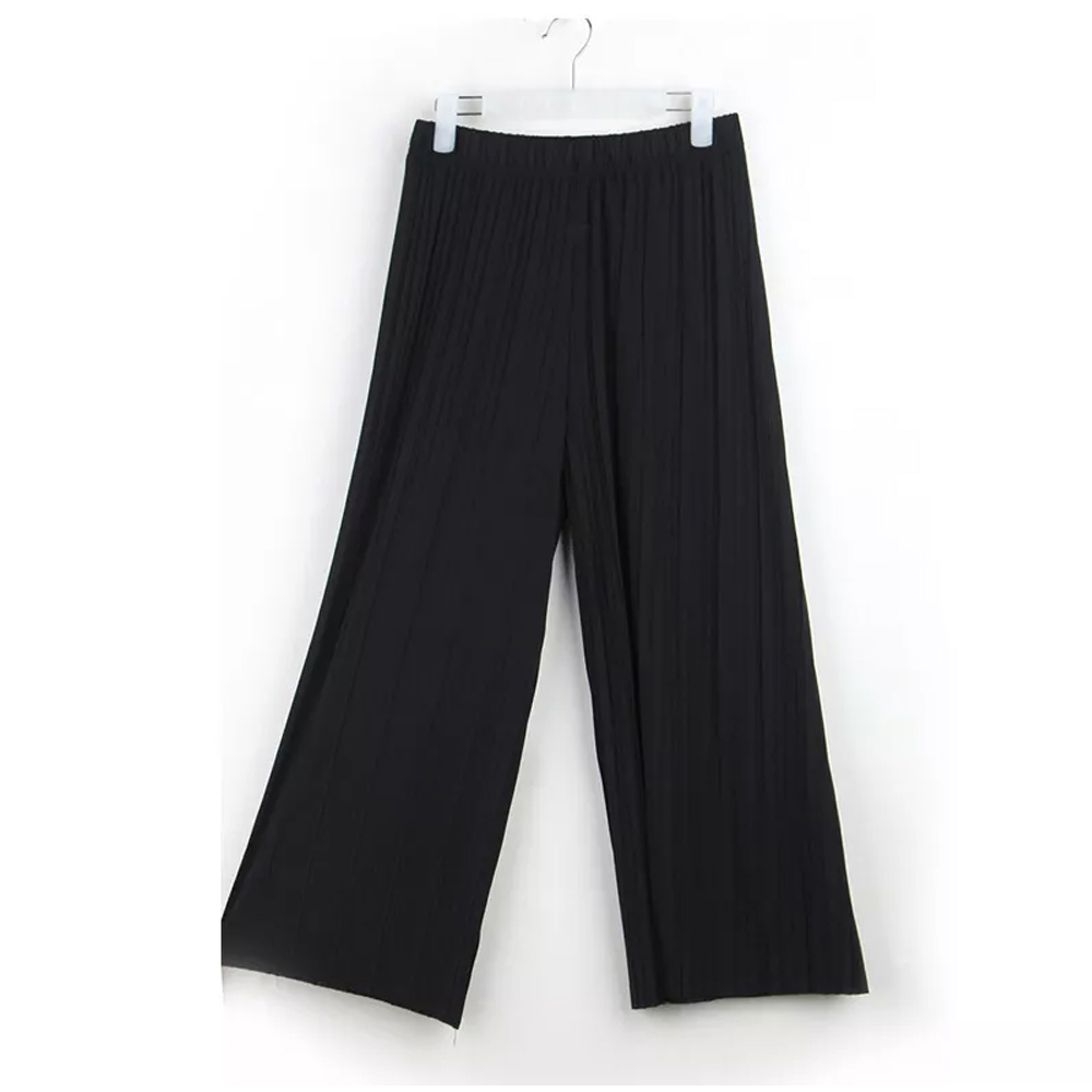 High Waist Palazzo Pants for Women Summer Loose Fit Chiffon Trousers