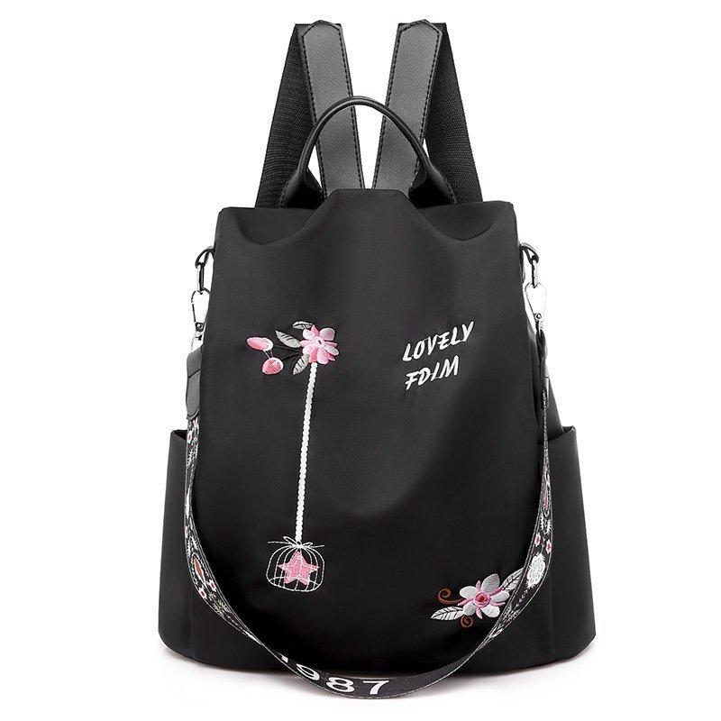 Women's backpack 2in1 small waterproof bag city backpack rucksack beige - Picture 13 of 16