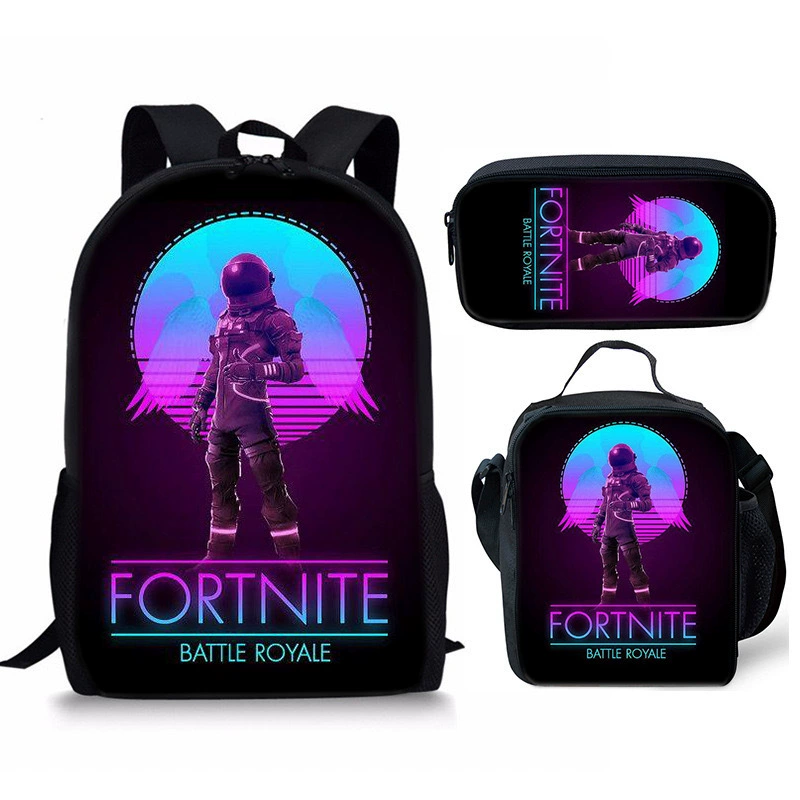 3Pcs Fortnite School Bag Backpack Lunch Box and Pencil Bag Suitable For Teenager - Picture 28 of 48