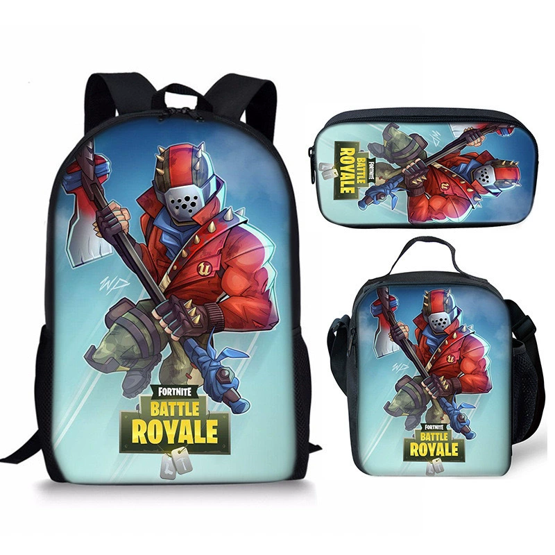 3Pcs Fortnite School Bag Backpack Lunch Box and Pencil Bag Suitable For Teenager - Picture 29 of 48
