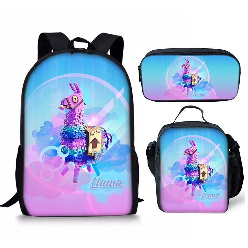 3Pcs Fortnite School Bag Backpack Lunch Box and Pencil Bag Suitable For Teenager - Picture 30 of 48