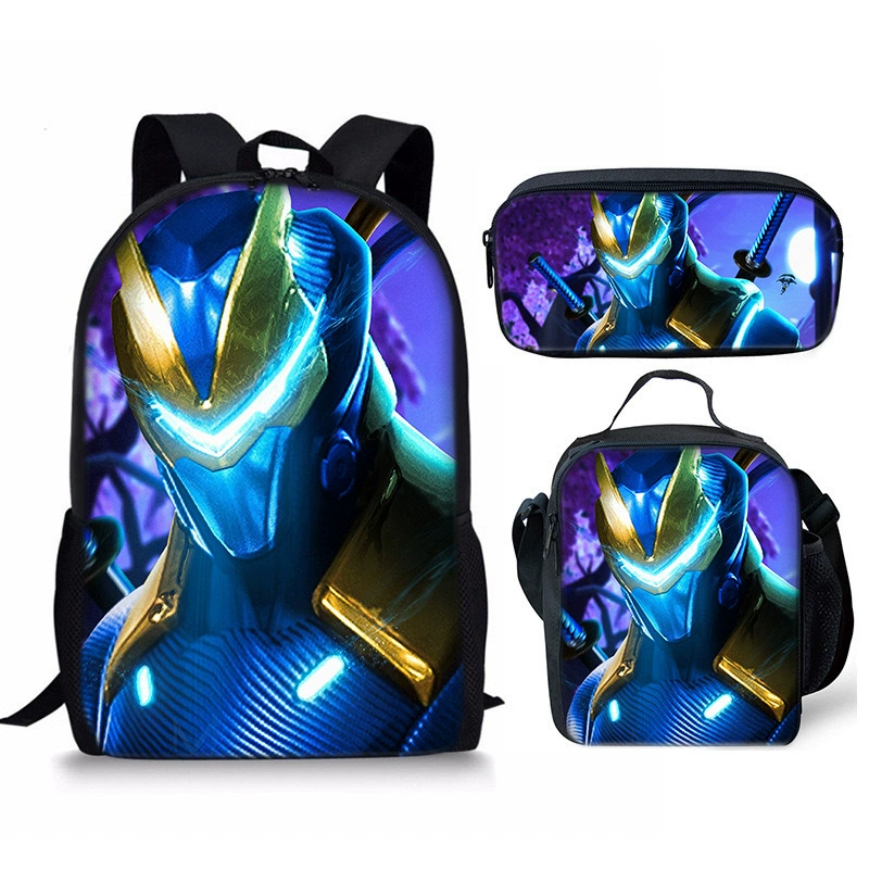 3Pcs Fortnite School Bag Backpack Lunch Box and Pencil Bag Suitable For Teenager - Picture 31 of 48