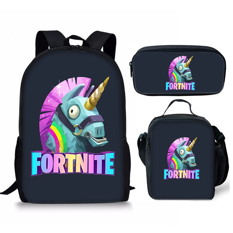 3Pcs Fortnite School Bag Backpack Lunch Box and Pencil Bag Suitable For Teenager - Picture 39 of 48