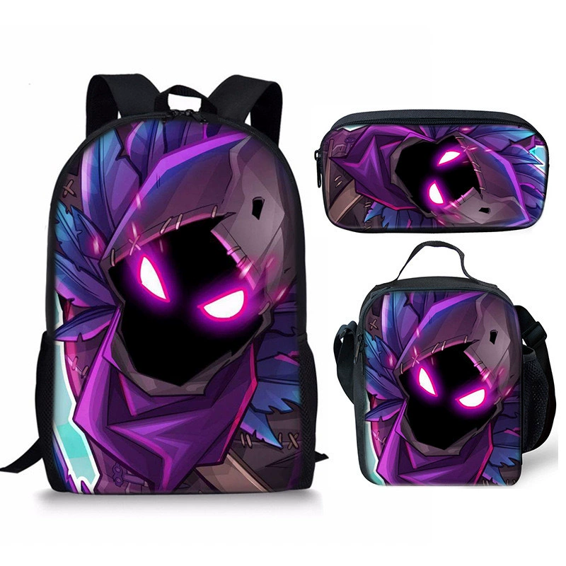 3Pcs Fortnite School Bag Backpack Lunch Box and Pencil Bag Suitable For Teenager - Picture 42 of 48