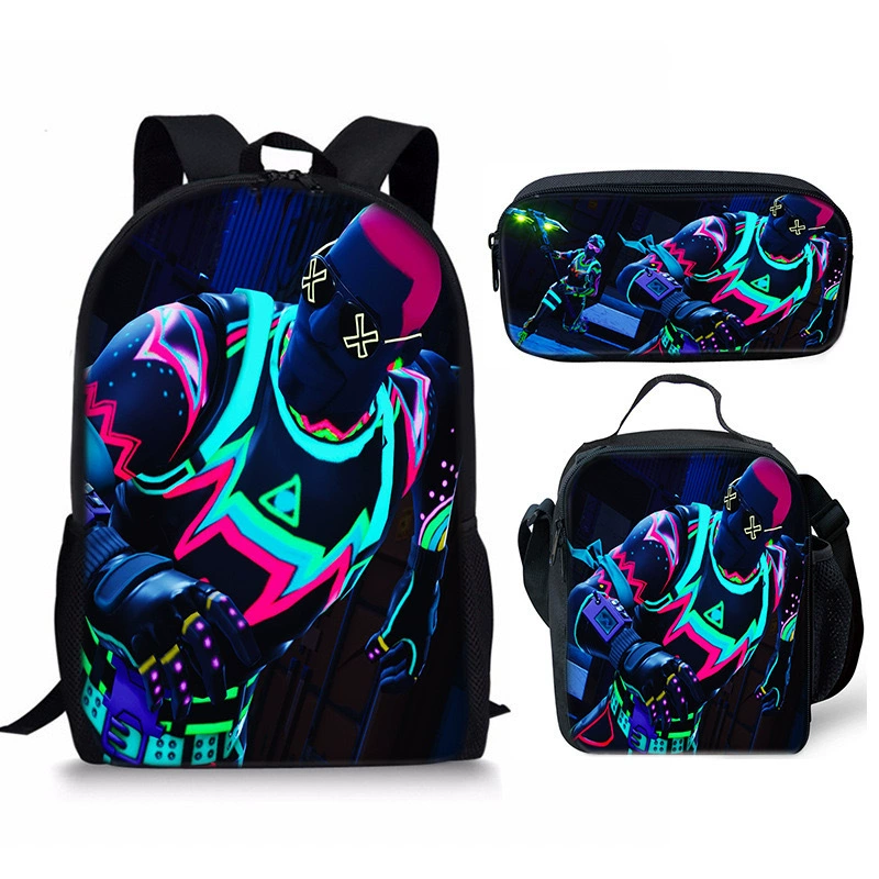 3Pcs Fortnite School Bag Backpack Lunch Box and Pencil Bag Suitable For Teenager - Picture 46 of 48