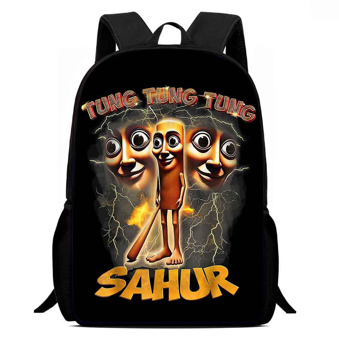 Cosplay Italian Brainrot Tunnel Kids Backpack Schoolbag Pencilcase Bags - Picture 22 of 42