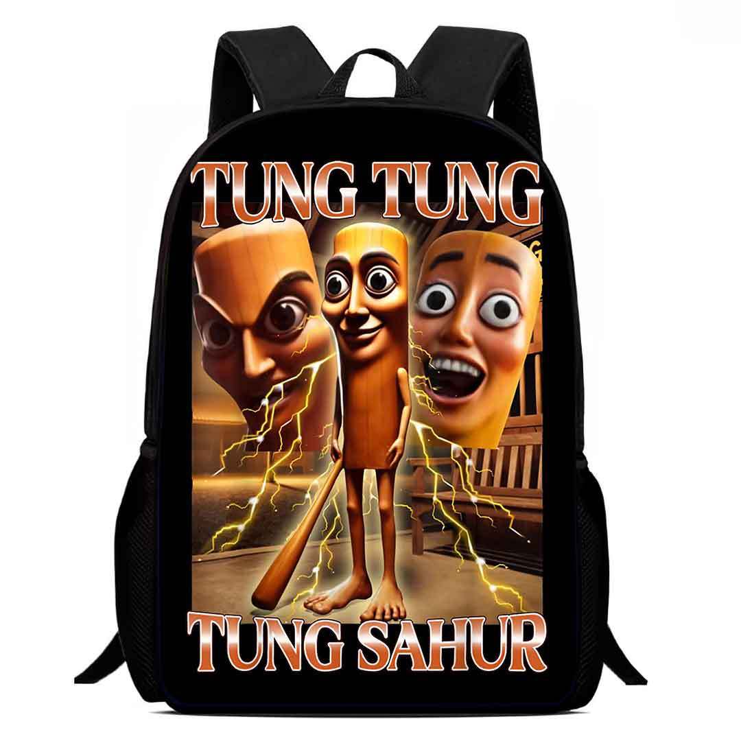 Cosplay Italian Brainrot Tunnel Kids Backpack Schoolbag Pencilcase Bags - Picture 24 of 42