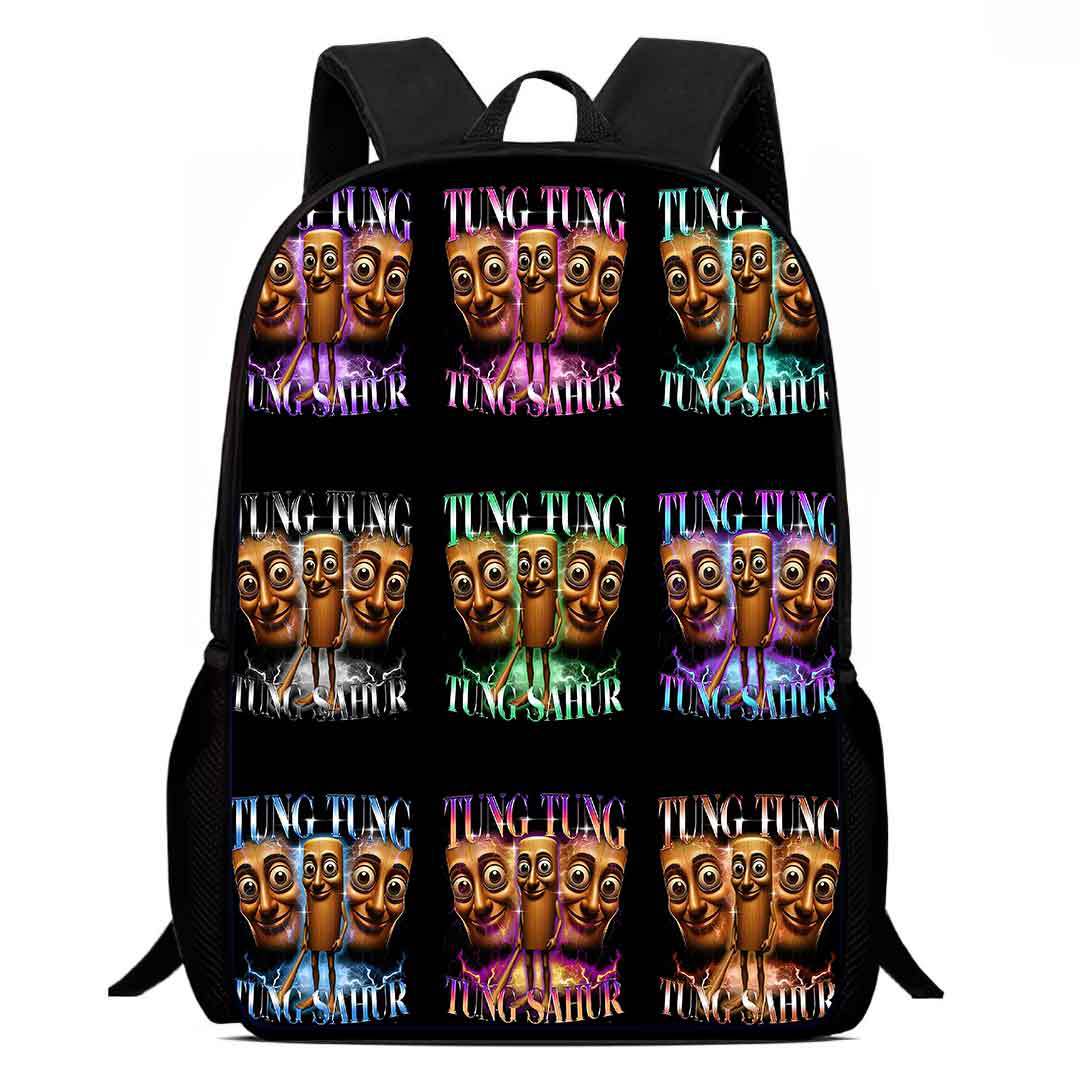 Cosplay Italian Brainrot Tunnel Kids Backpack Schoolbag Pencilcase Bags - Picture 32 of 42