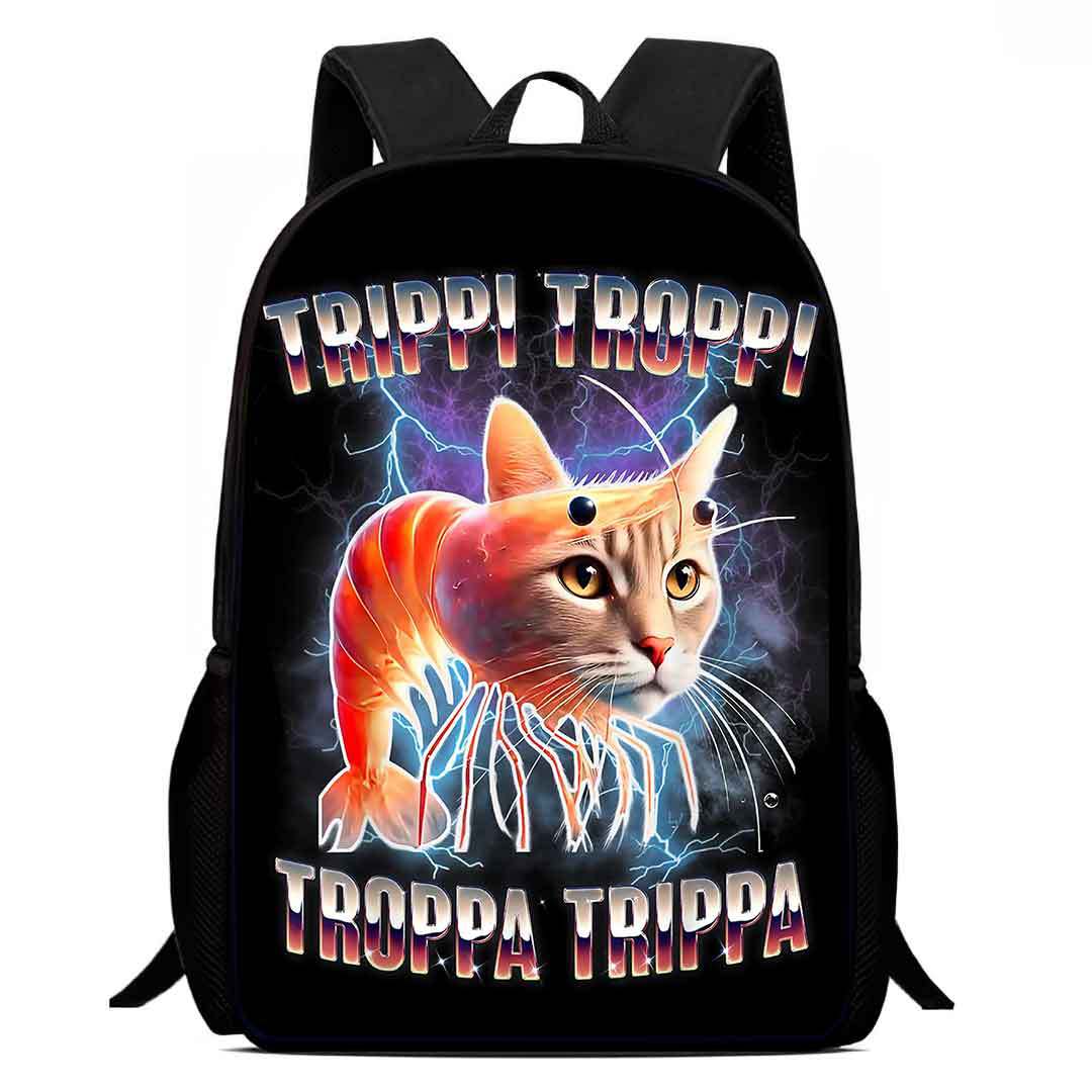Cosplay Italian Brainrot Tunnel Kids Backpack Schoolbag Pencilcase Bags - Picture 37 of 42