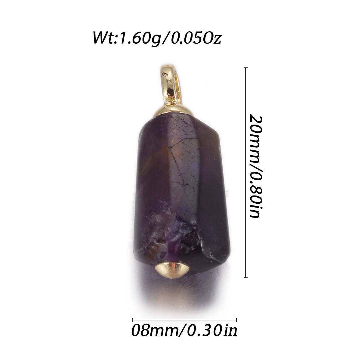 Natural Stone Pendant Gemstones Connector Charms for DIY Jewelry Necklace Making - Bild 13 von 99