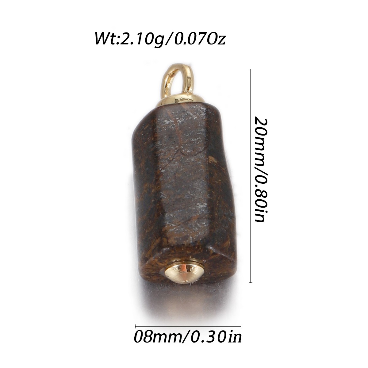 Natural Stone Pendant Gemstones Connector Charms for DIY Jewelry Necklace Making - Bild 16 von 99