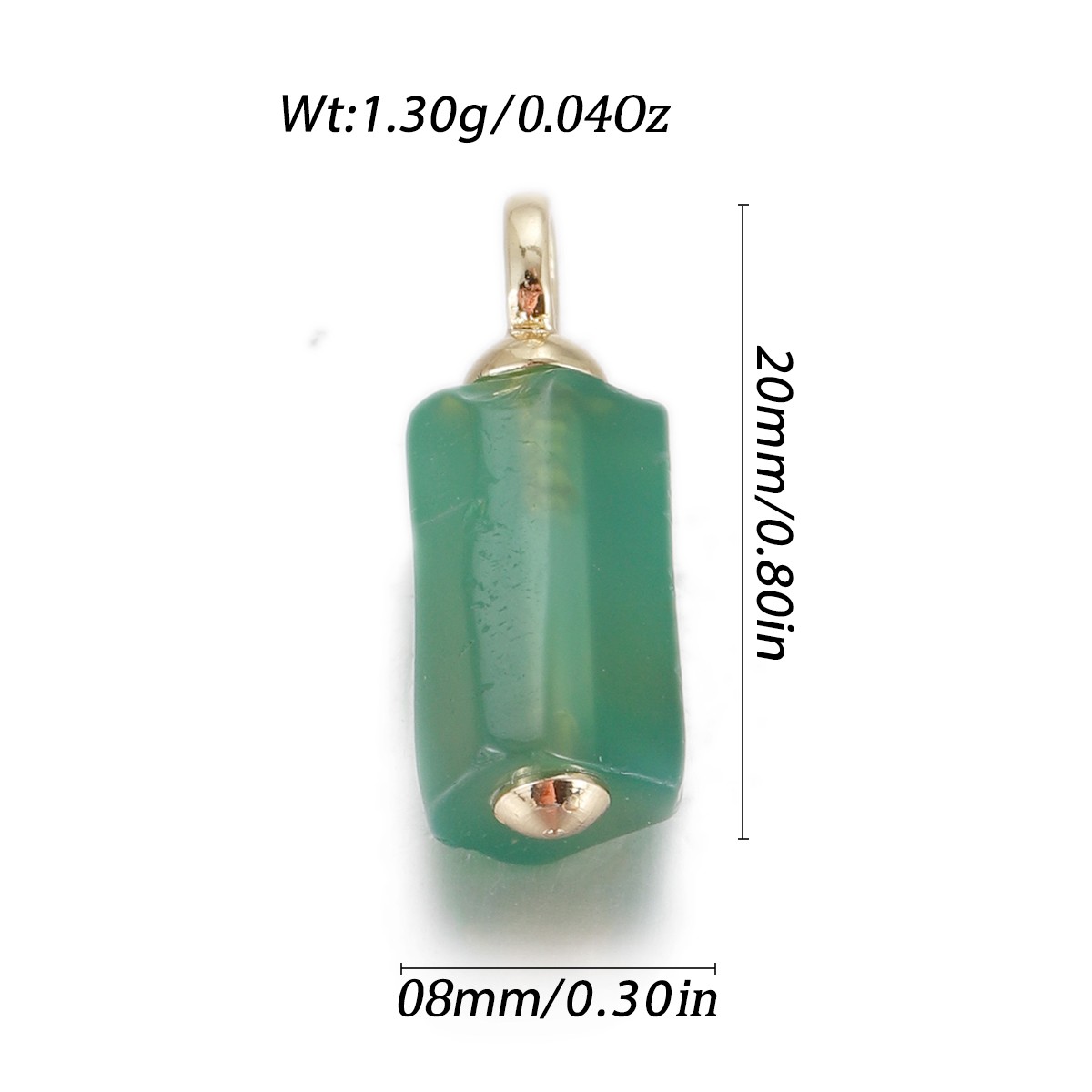 Natural Stone Pendant Gemstones Connector Charms for DIY Jewelry Necklace Making - Bild 19 von 99