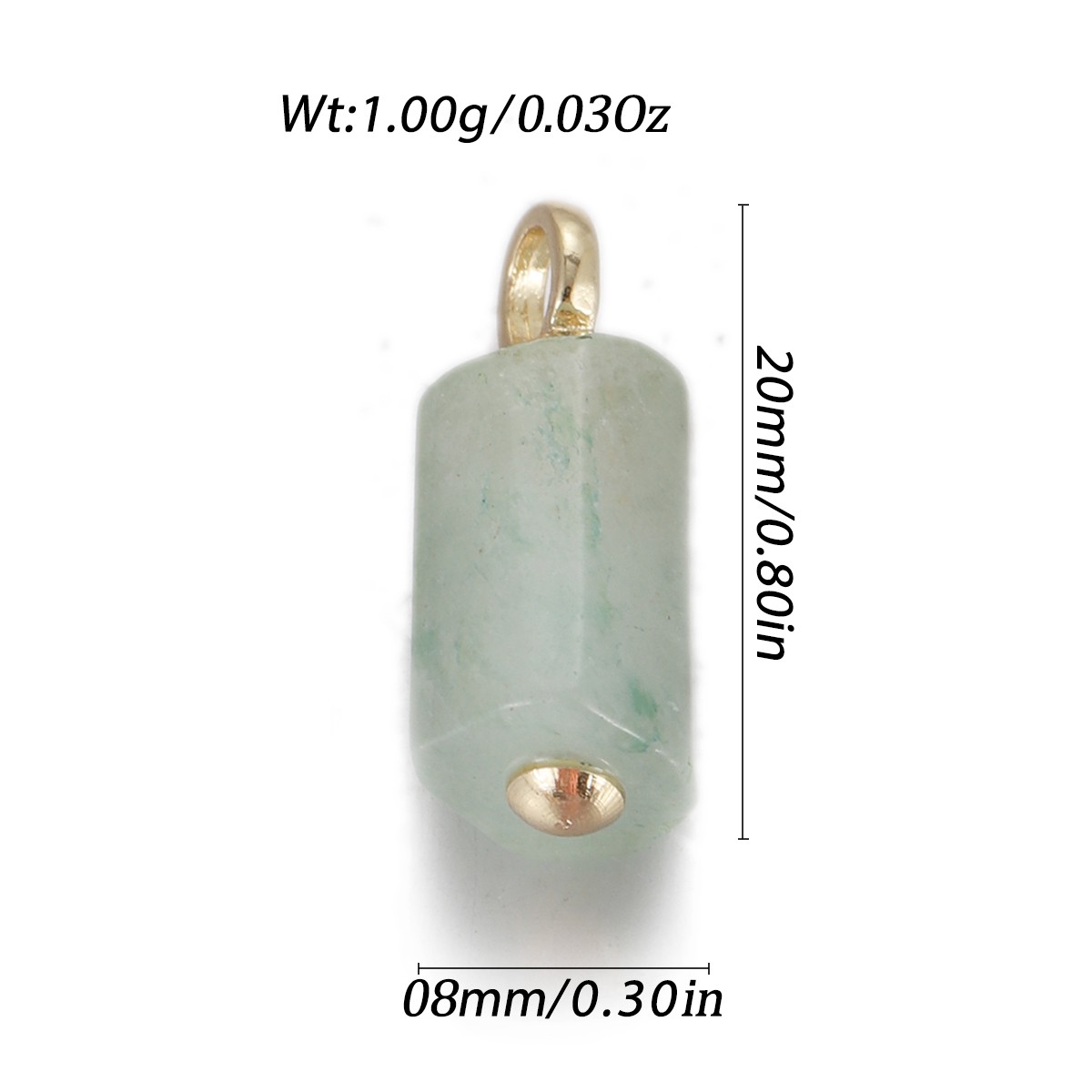 Natural Stone Pendant Gemstones Connector Charms for DIY Jewelry Necklace Making - Bild 28 von 99