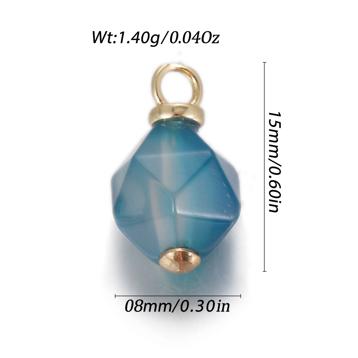 Natural Stone Pendant Gemstones Connector Charms for DIY Jewelry Necklace Making - Bild 64 von 99