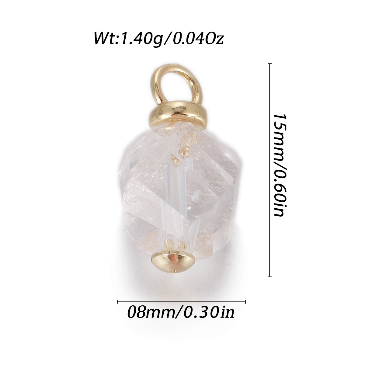 Natural Stone Pendant Gemstones Connector Charms for DIY Jewelry Necklace Making - Bild 67 von 99