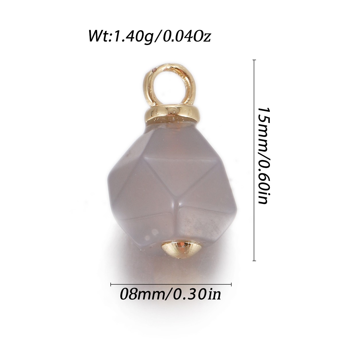 Natural Stone Pendant Gemstones Connector Charms for DIY Jewelry Necklace Making - Bild 73 von 99