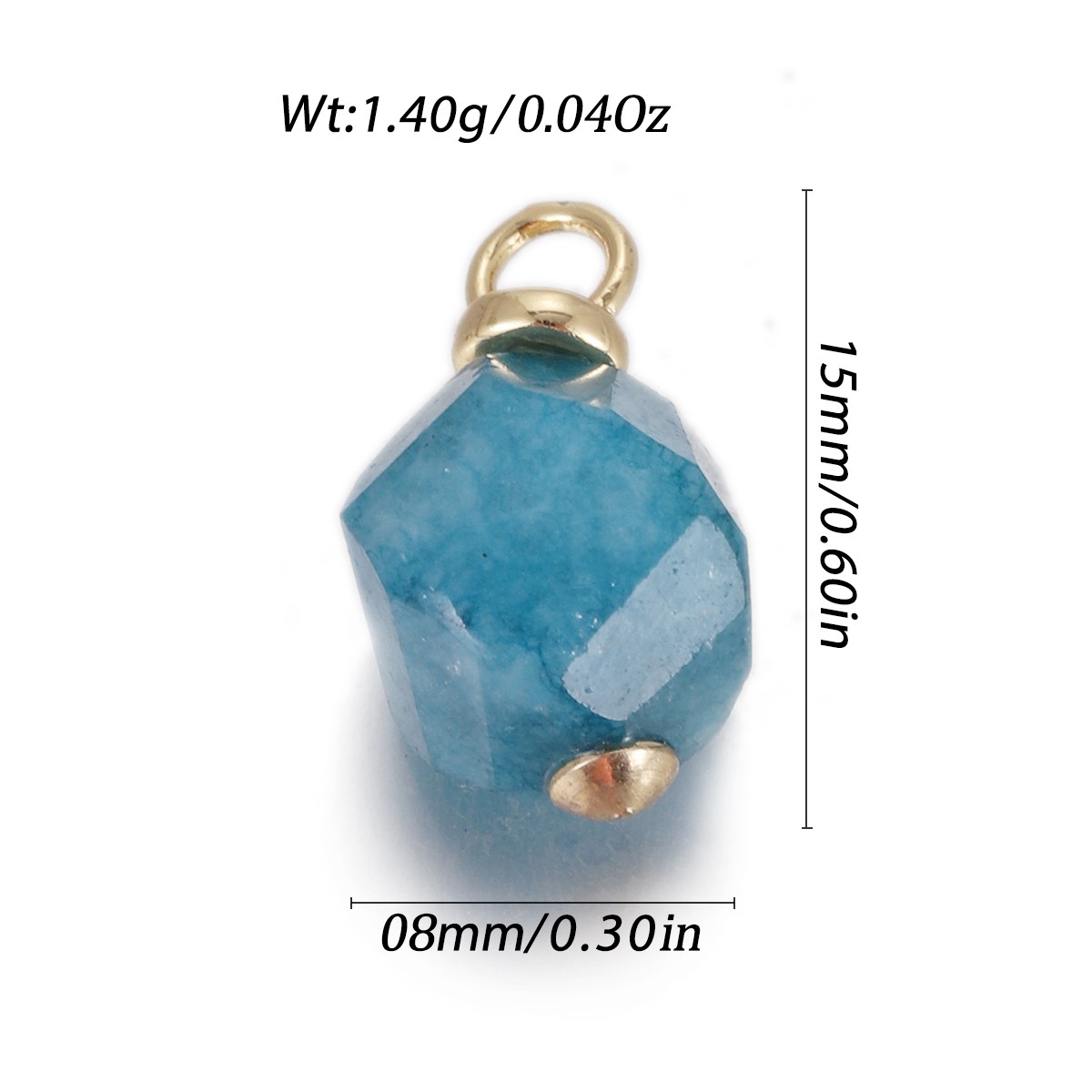Natural Stone Pendant Gemstones Connector Charms for DIY Jewelry Necklace Making - Bild 76 von 99