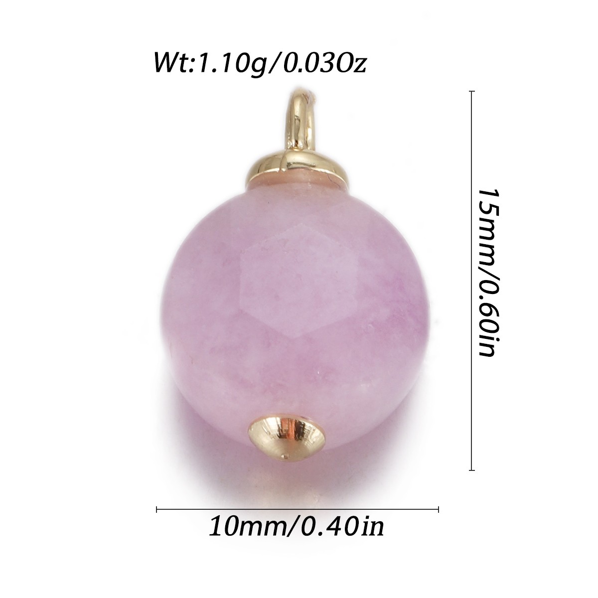 Natural Stone Pendant Gemstones Connector Charms for DIY Jewelry Necklace Making - Bild 94 von 99