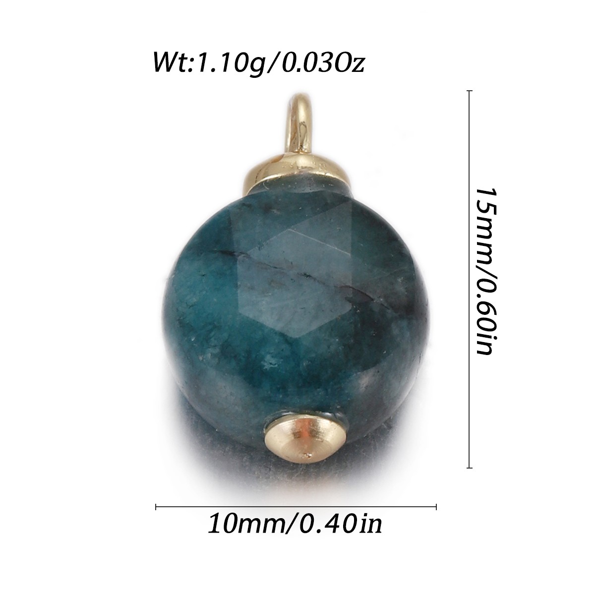 Natural Stone Pendant Gemstones Connector Charms for DIY Jewelry Necklace Making - Bild 97 von 99