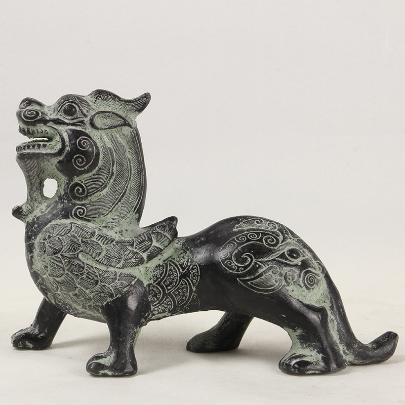 Pixiu antique bronze Handicraft Ornaments Decorative Ornaments - Picture 20 of 24