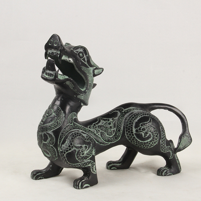 Pixiu antique bronze Handicraft Ornaments Decorative Ornaments - Picture 22 of 24