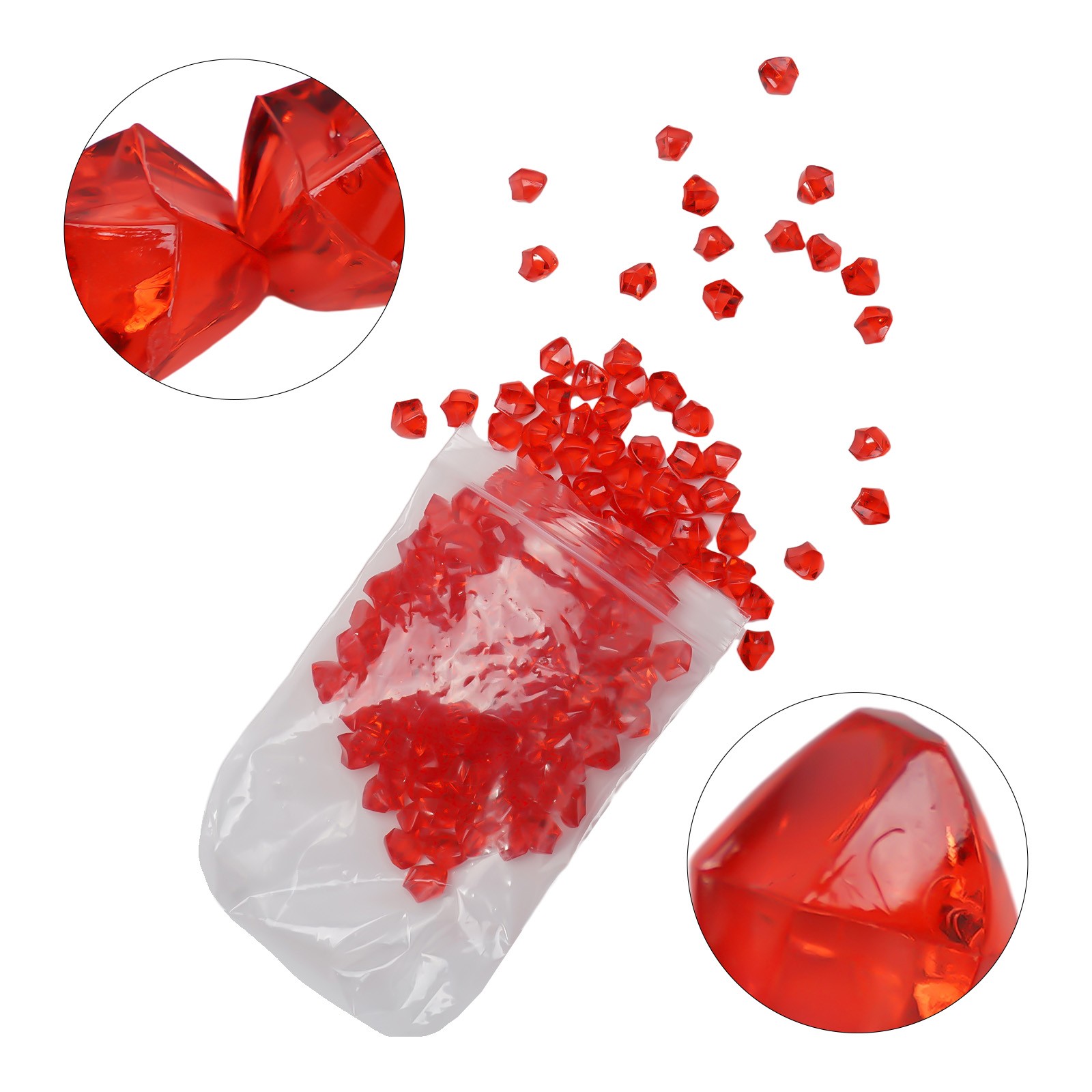 Acrylic Stones Small Decoration 6*9mm Acrylic Decoration Gem Stone Ice