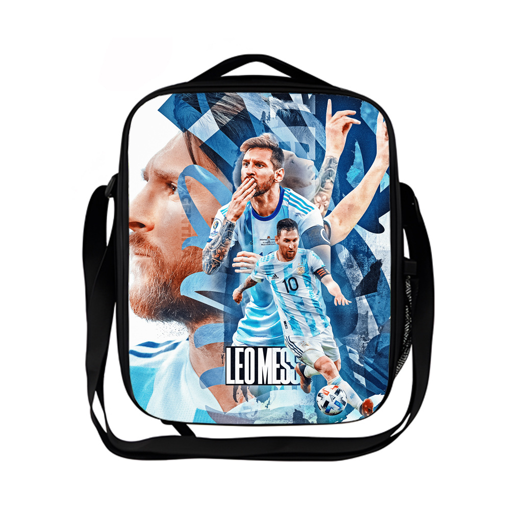 Kids Macy's 3D Football Insulated Lunch Bag School Lunch Box Handbag Picnic Box - Picture 26 of 44