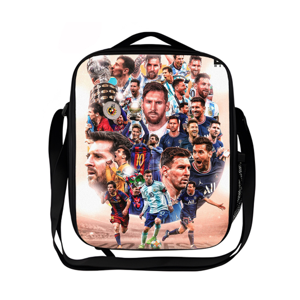 Kids Macy's 3D Football Insulated Lunch Bag School Lunch Box Handbag Picnic Box - Picture 40 of 44