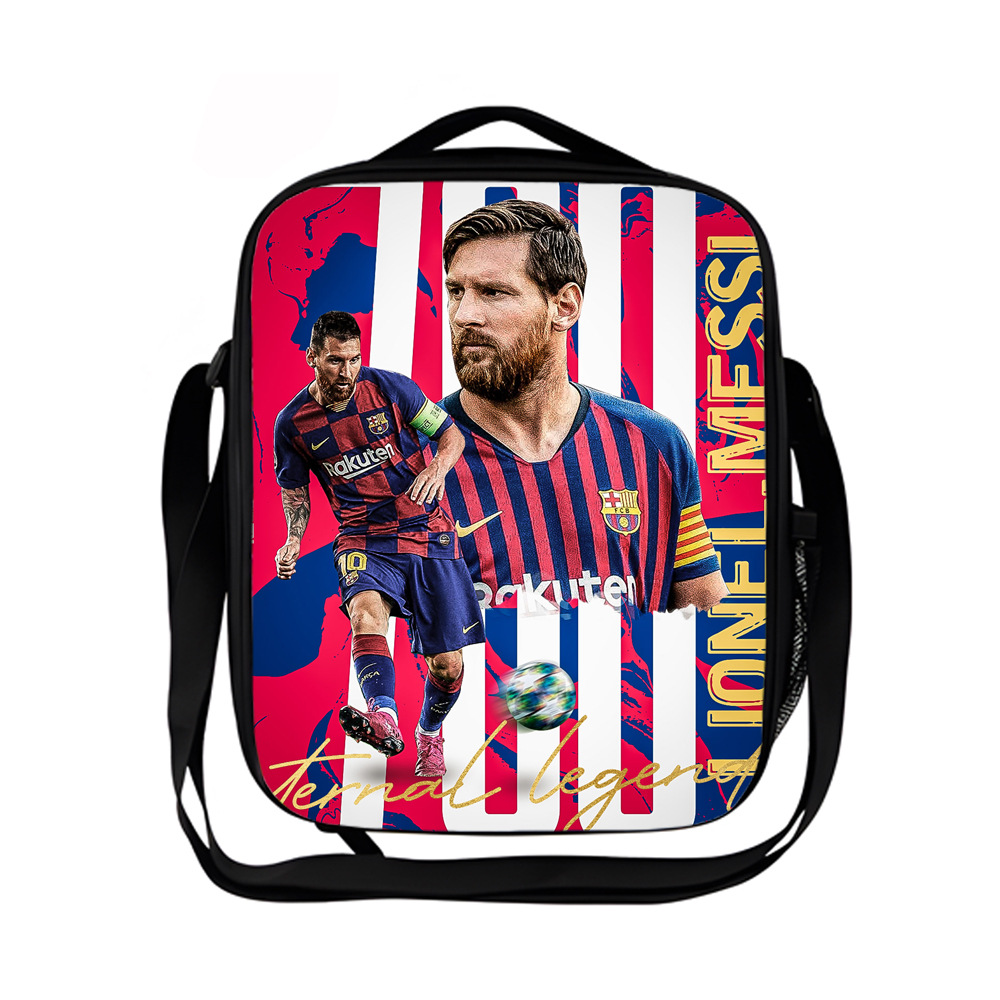 Kids Macy's 3D Football Insulated Lunch Bag School Lunch Box Handbag Picnic Box - Picture 41 of 44