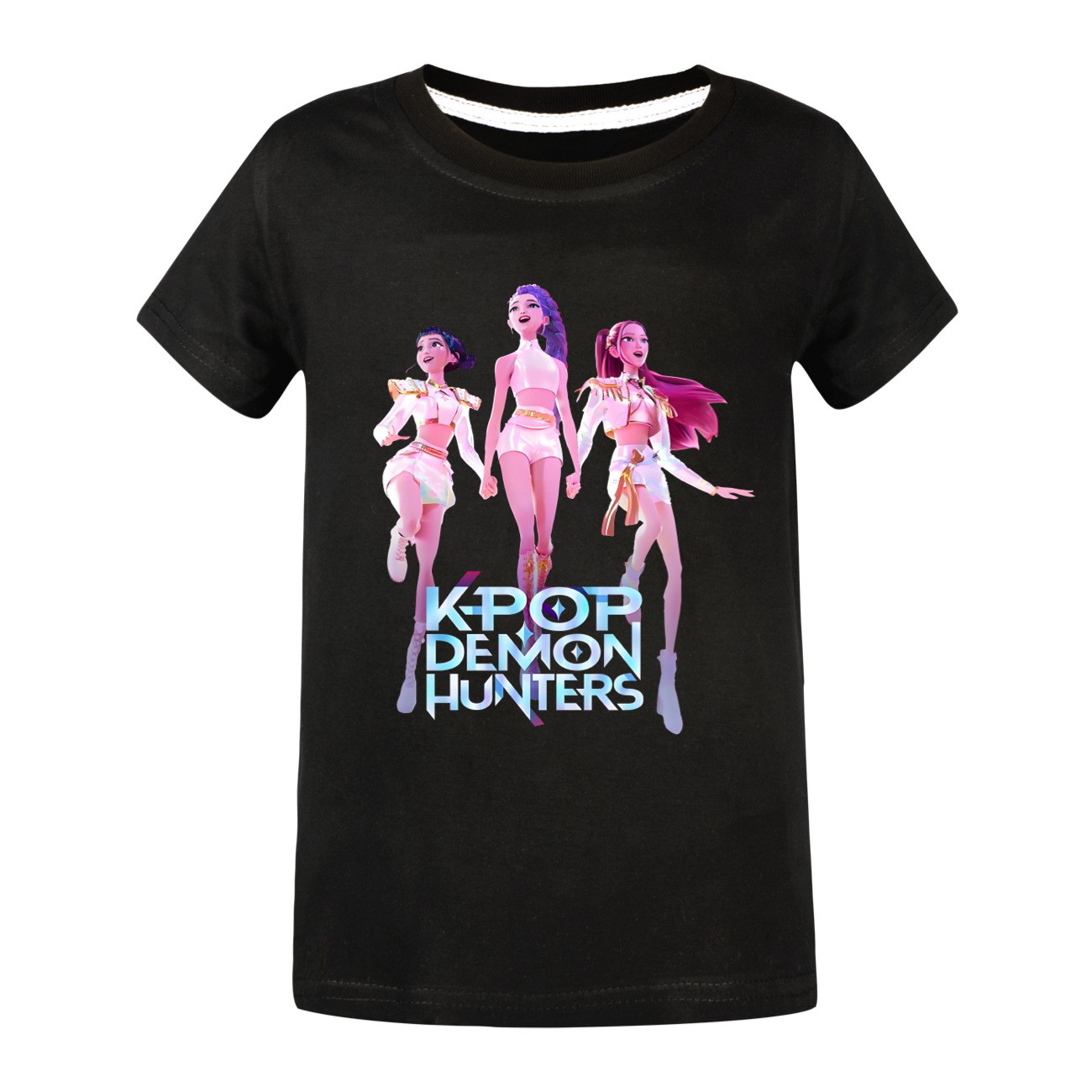 Girls Demons Hunter Saja Boy T-Shirts Kids KPop Short Sleeve Casual Cotton Tops